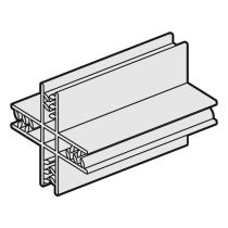 KUDACLIP, 4 Way Connector, 1" Long, Clear