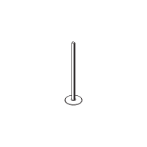 Floor Base and Pole with 2 Channels