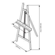 59" Foldable Modern Easel