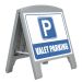 Street SignPro Mini A-Frame Board, Grey, LAFPL2419GY