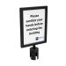 STM Protex Crowd Control Manager Sign Holder Portrait - QUPLSH8511MBK