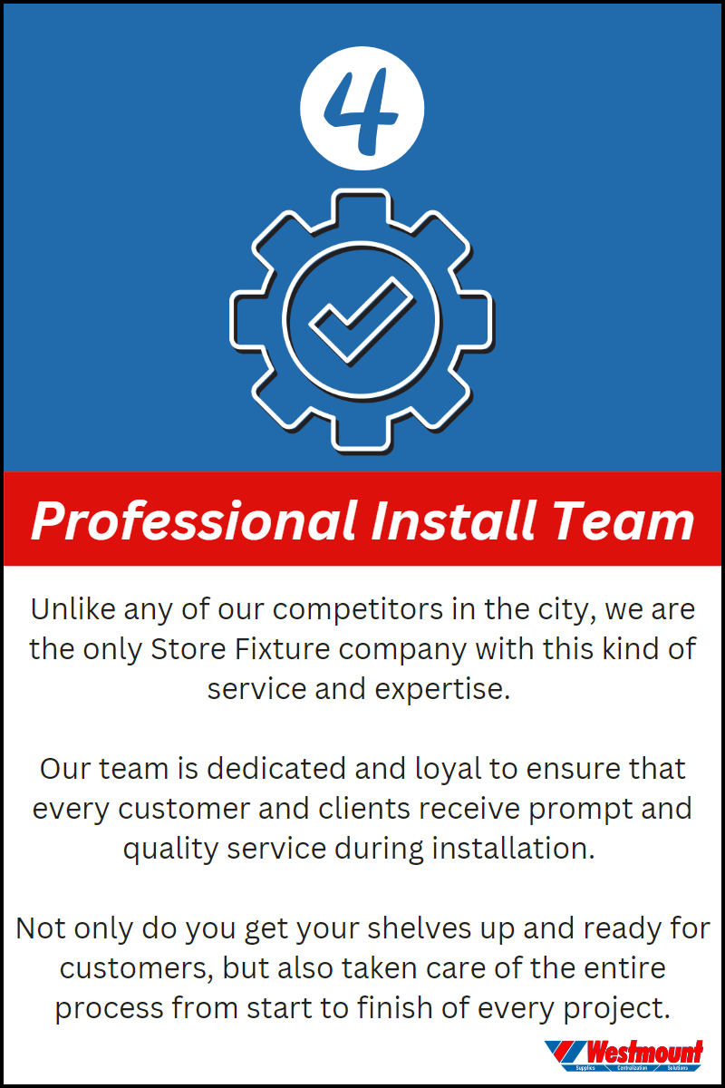 Professional Install Team - Our team is dedicated and loyal to ensure that every customer and client receive prompt and quality service during installation